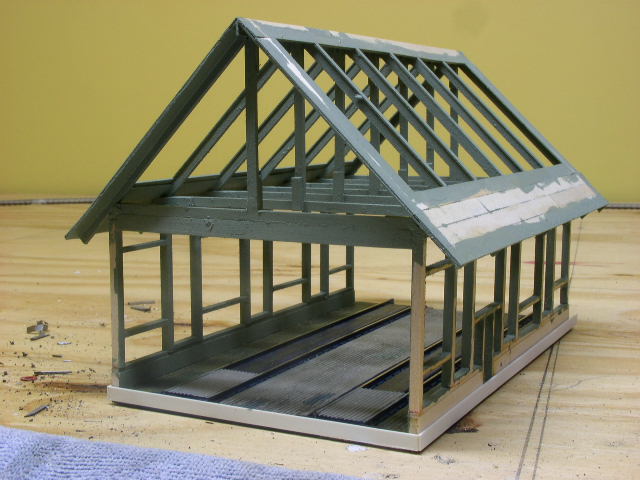 All Roof Trusses Added