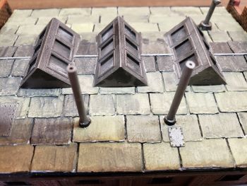 close up of roof