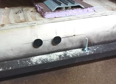 installing leveling bolts