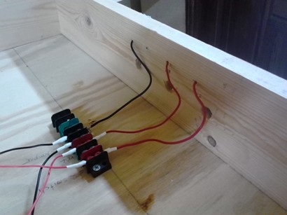 wires installed on liftbridge