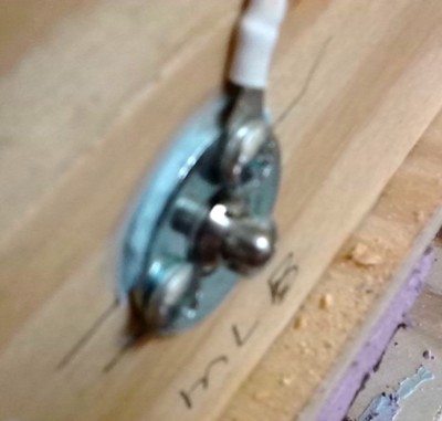 wire installed on a plunger
