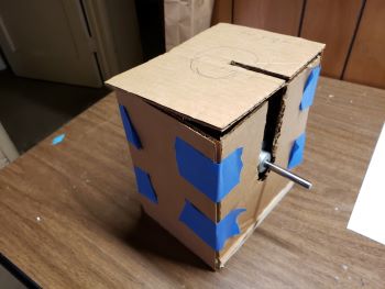 cardboard
    mockup of motorbox case