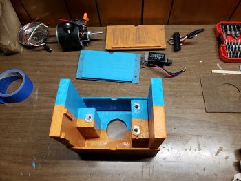inside of motor box is painted