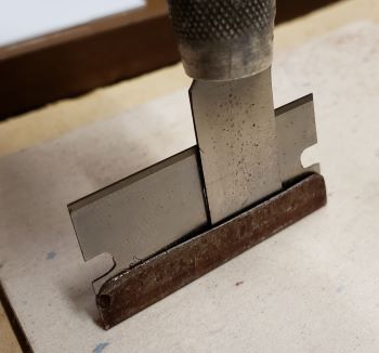 use razor knife to loosening stiffener