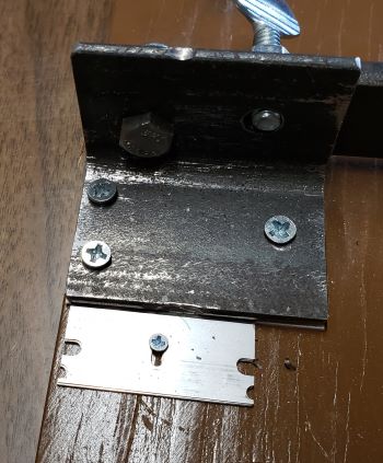 Storing extra blades on cutter board
