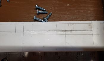 marking out the clamp mount locations