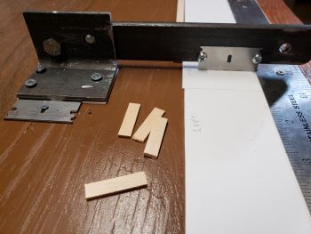first wood strips cut