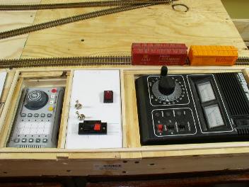 power pack installed into benchwork